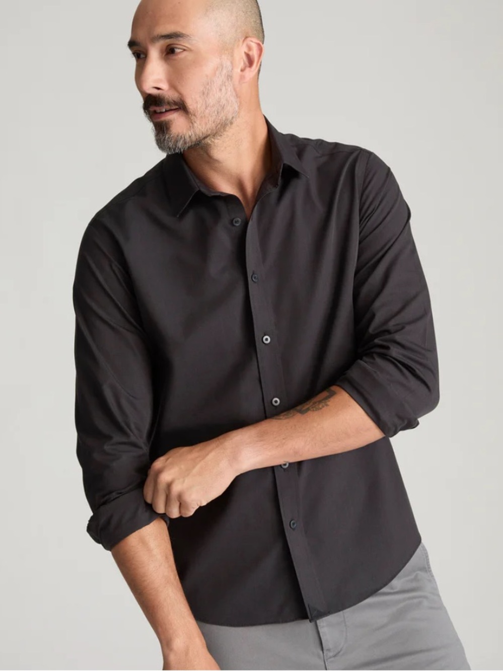UNTUCKit Black Stone Slim Fit Men’s Shirt